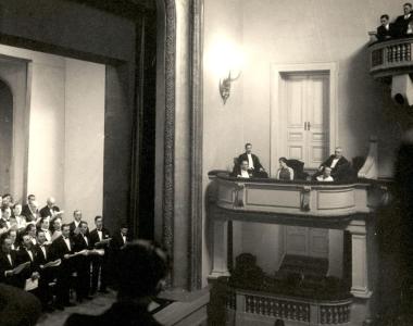 Στιγμιότυπο από εκδήλωση στην Κεντρική Σκηνή