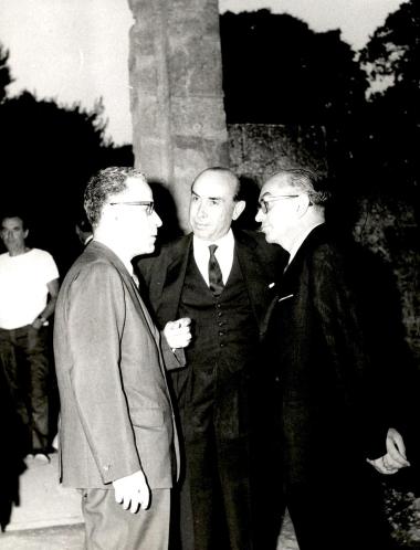 Μέλη της διοίκησης του Εθνικού Θεάτρου στην παράσταση των «Νεφελών»