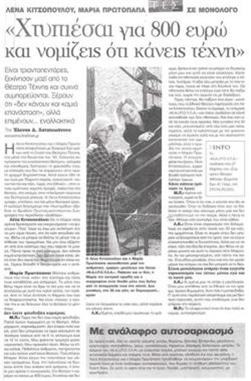 You fight for 800 euros and you think you're making art