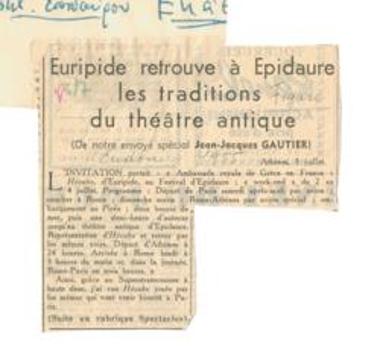 Euripide retrouve à Épidaure les traditions du théâtre antique