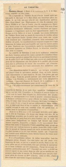 Théâtre Royal. 