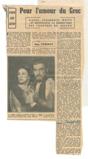 Pour l'amour du Grec. 