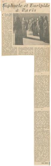 Sophocle et Euripide à Paris