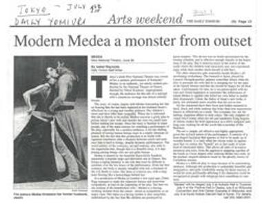Modern Medea, a monster from outset
