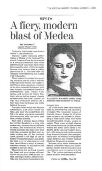 A fiery, modern blast of 