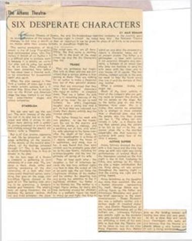 Six desperate characters