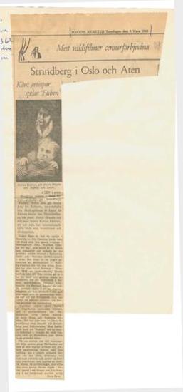 Strindberg i Oslo och Aten