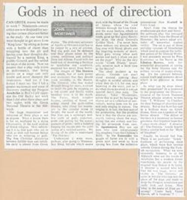 Gods in need of direction