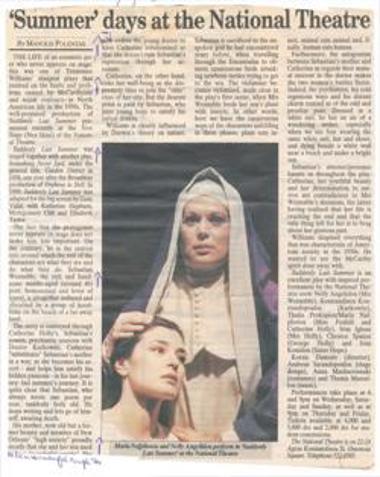 Summer days at the National Theatre