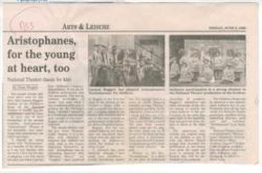 Aristophanes, for the young at heart, too