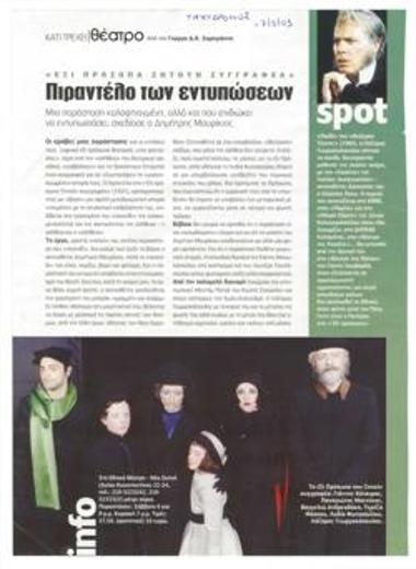 Six Characters in Search of an Author: Pirandello of impressions