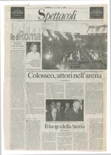 Moda e teatro dividono il bel mondo. L'evento al Colosseo 