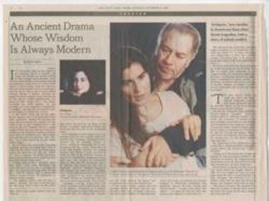 An ancient drama whose wisdom is always modern. 