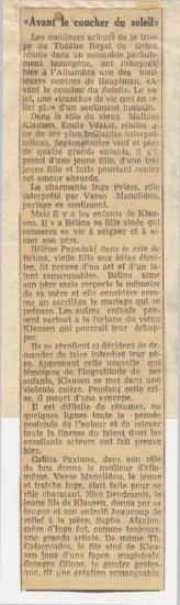 Avant le coucher du soleil