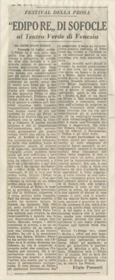 Festival della prosa. 