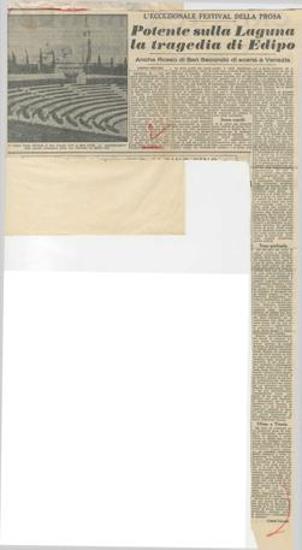 L'eccezionale festival della prosa. Potente sulla Laguna la tragedia di 