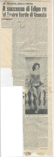 Al festival della prosa. Il successo di 