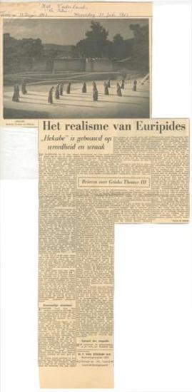 Brieven over Grieks Theater III. Het realisme van Euripides. 