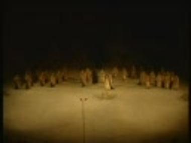 Τμήμα μαγνητοσκόπησης από την παράσταση 