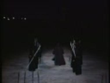 Τμήμα μαγνητοσκόπησης από την παράσταση 