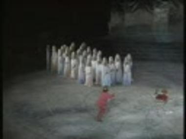 Τμήμα μαγνητοσκόπησης από την παράσταση 