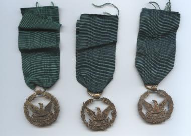 Three Boy Scouts of Greece medals