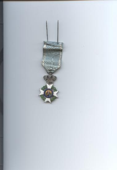 Photo of the Silver Cross of the Order of the Saviour back