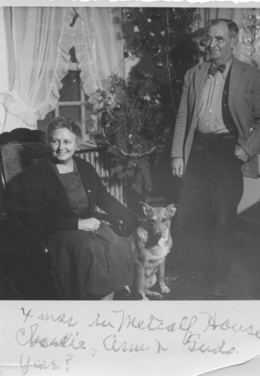 Charlie και Ann Kellogg House στο Metcalf House, Χριστούγεννα  1952