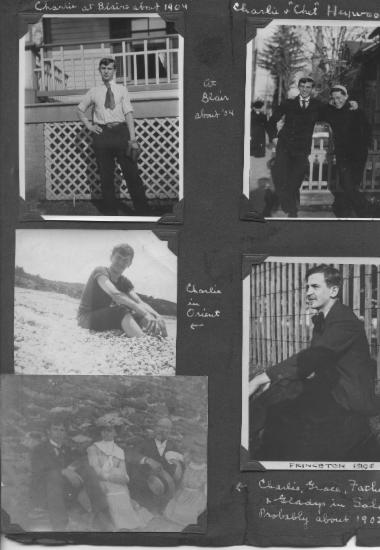 Charlie μεταξύ 1902 και1904, O : φωτογραφία από το λεύκωμα, 4