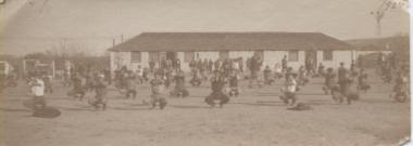 Μαθητές στο μάθημα της γυμναστικής,1924