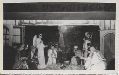 Χριστουγεννιάτικη παράσταση μαθητών, 1950