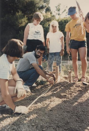 Students working during Greek Summer, 1986