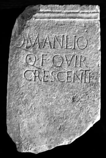 Achaïe II 112: Epitaph of Quintus Manlius Crescens