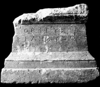 IThrAeg E415: Epitaph (?) of Orpheus son of Kilebyzos