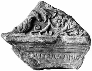 Achaïe II 175: Επιτύμβιο του γιου του Απολλωνίου