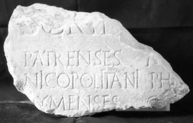 Achaïe II 276: Catalogue of colonies of Augustus