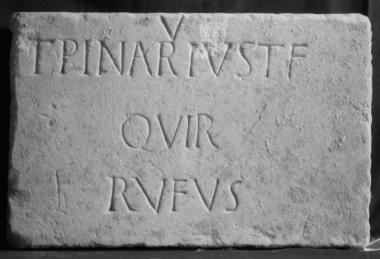 Achaïe II 093: Epitaph of Titus Pinarius Rufus