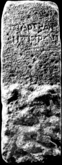 IThrAeg E110: Επιτύμβιο του Νιοστράτου και του Παροίτη (;)