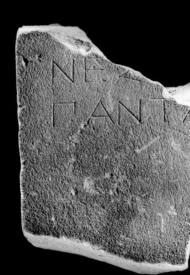 IThrAeg E122: Epitaph of Nestokles (?) son of Pantakles
            (?)
