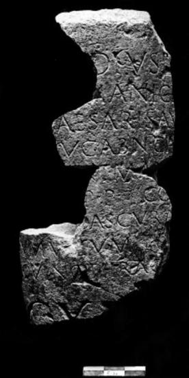 IThrAeg E453: Latin milestone of the emperor Nero