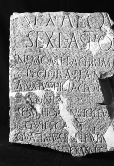 Achaïe II 145: Funerary epigram of the Augustalis Sextus Aequanus Astius