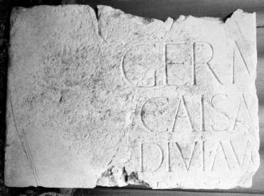 Achaïe II 022: Honorific inscription for Germanicus son of Tiverius, patron of the city