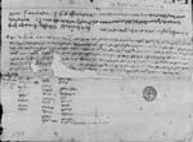 Avowal of the inhabitants of Novoselo concerning the sale of land to the monks of Hilandar