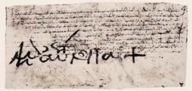 Orismos (order) of Theodora or of her husband Michael VIII Palaiologos