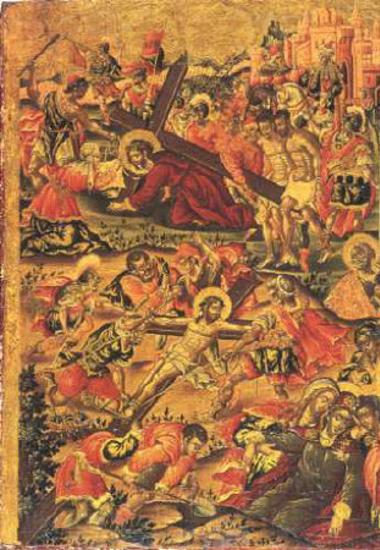 Η άνοδος του Ιησού στο Γολγοθά και η επί του Σταυρού προσήλωση