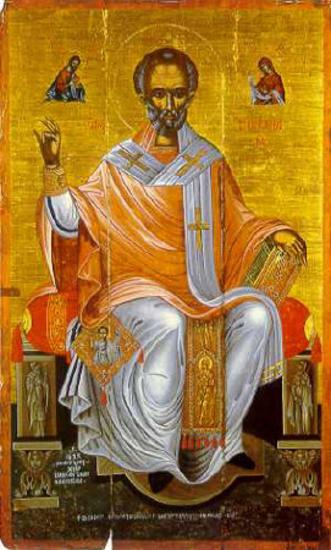 St Nicholas enthroned