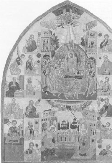 The Dormition of the Virgin, the Annunciation, prophets, saints