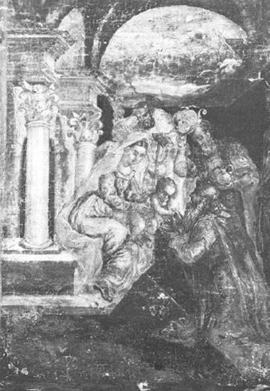 Προσκύνηση των Μάγων (λεπτομέρεια)