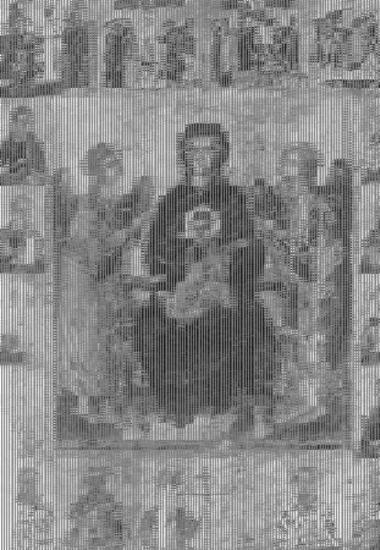 The Virgin Platytera with Gospel scenes and saints