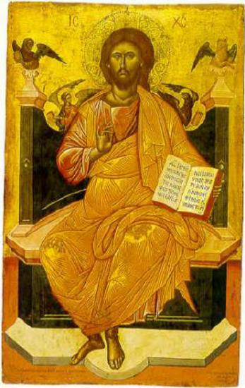 Christ Pantokrator enthroned